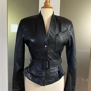 Women's Black Leather Jacket